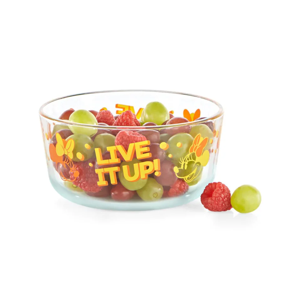 Set 2 Contenedores De Vidrio Con Tapa Disney Minnie Pyrex4#Sin color