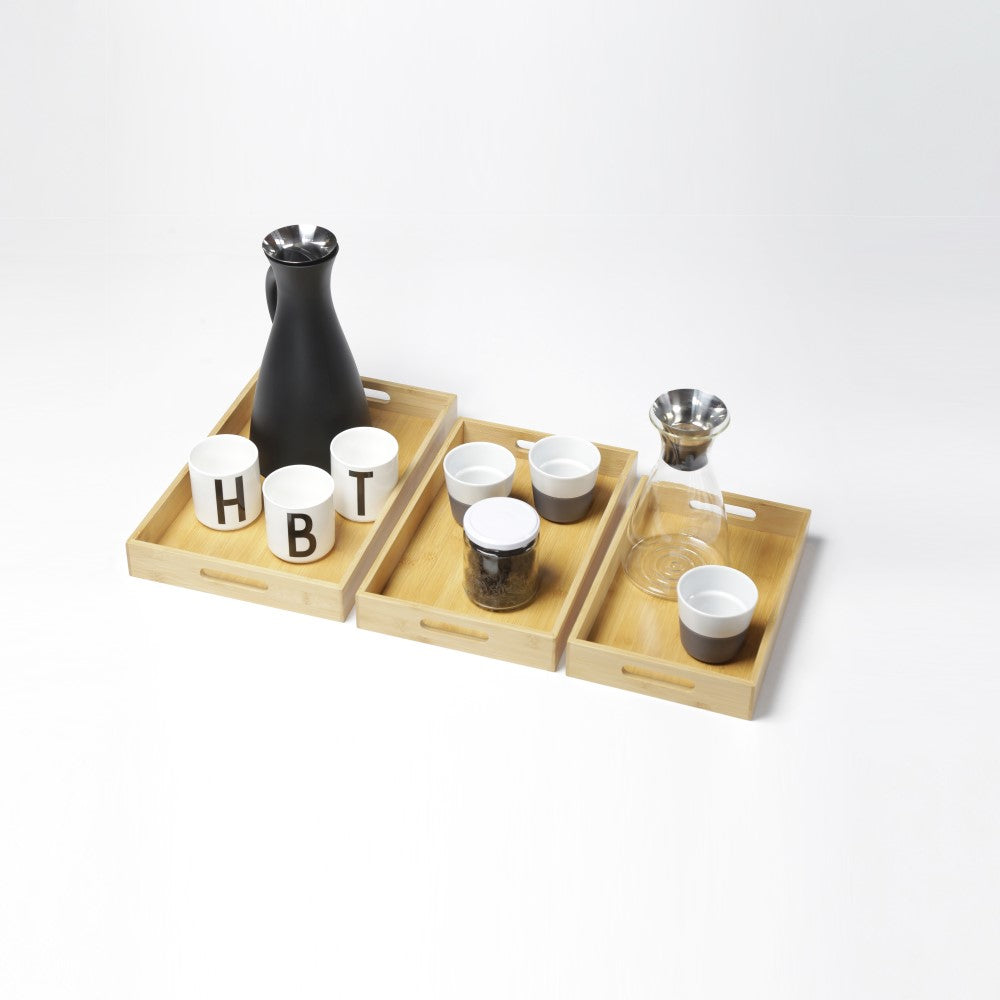 Set 3 Bandejas para Servir Bambú HBT1#Beige