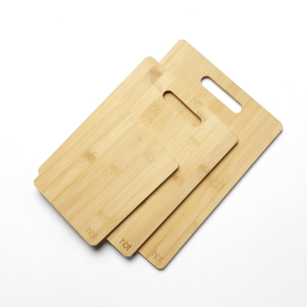 Set 3 Tablas para Cortar Bambú HBT2#Beige