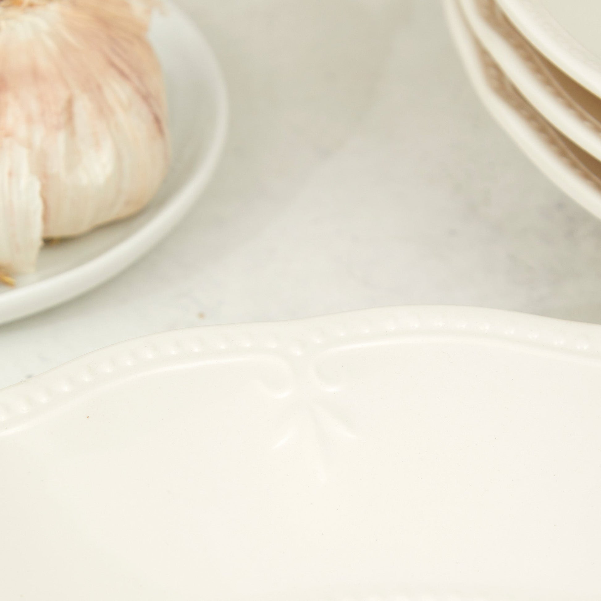 Set 4 Platos Sopa Flores 23,5 Cms Klapp4#Blanco