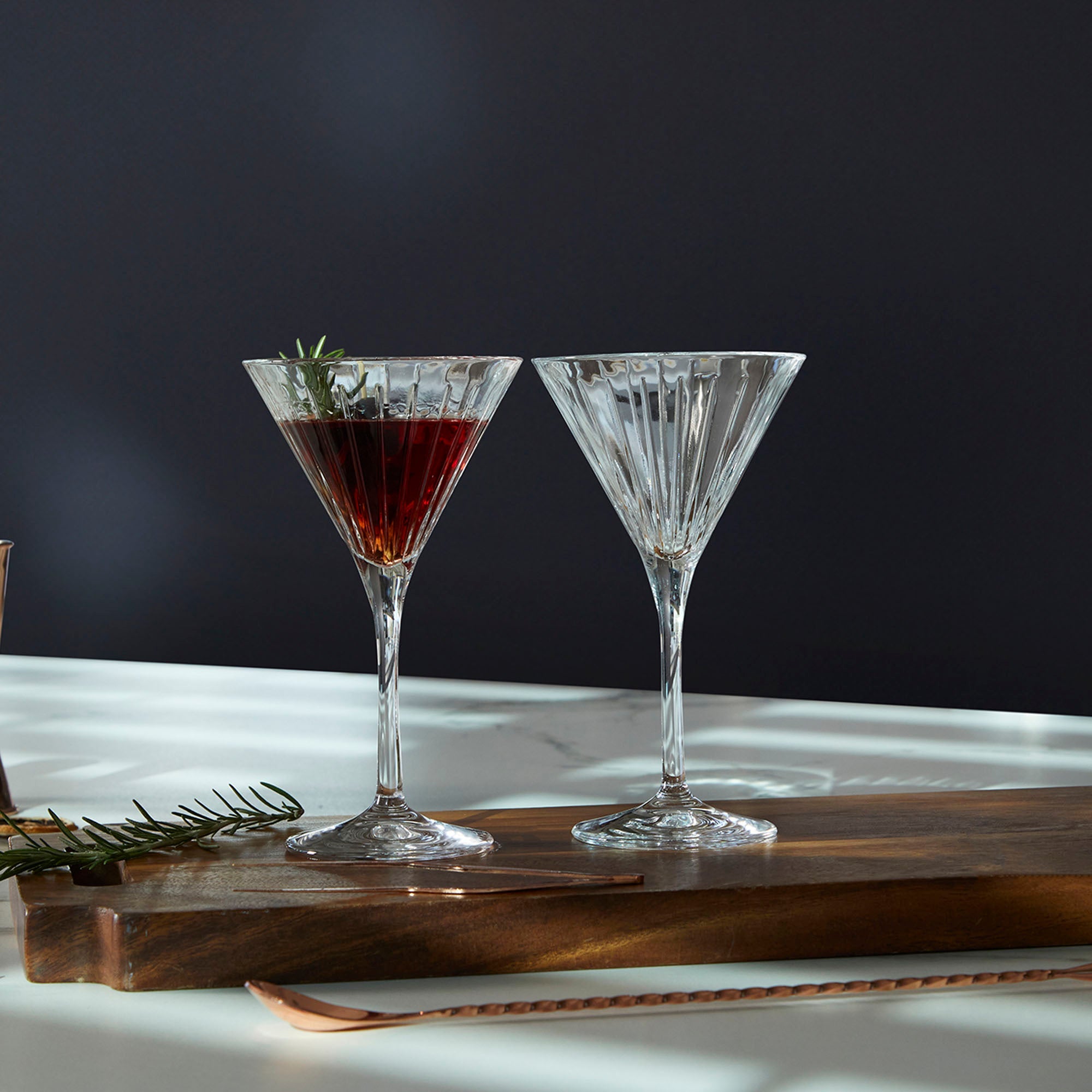 RCR Set Of 6 Martini Glasses, 100% Made In Italy, Content 21 Cl RCR Set Of 6 Martini Glasses, 100% Made In Italy, Content 21 Cl