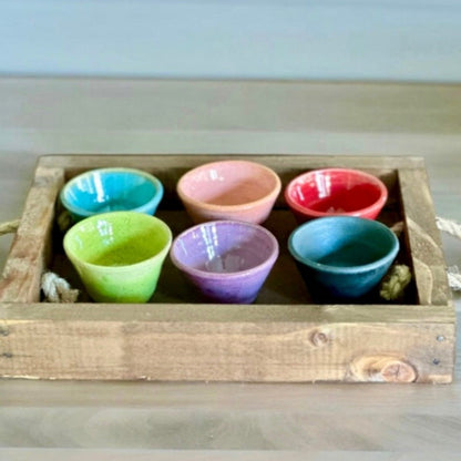 Set 6 Shot Café Cerámica Pilar Claro1#Multicolor