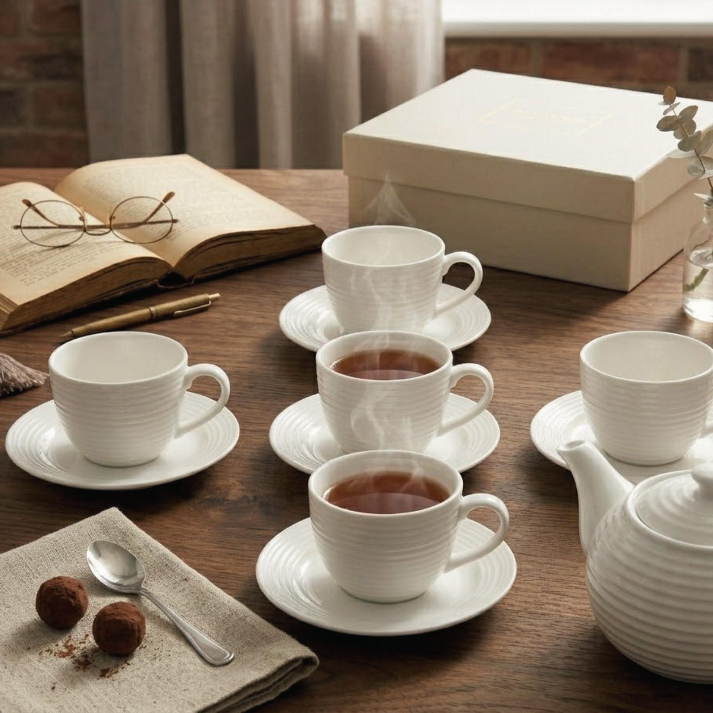 Set 6 Tazas + 6 Platos TÃ© o CafÃ© Porcelana London 210 ml (13).jpg