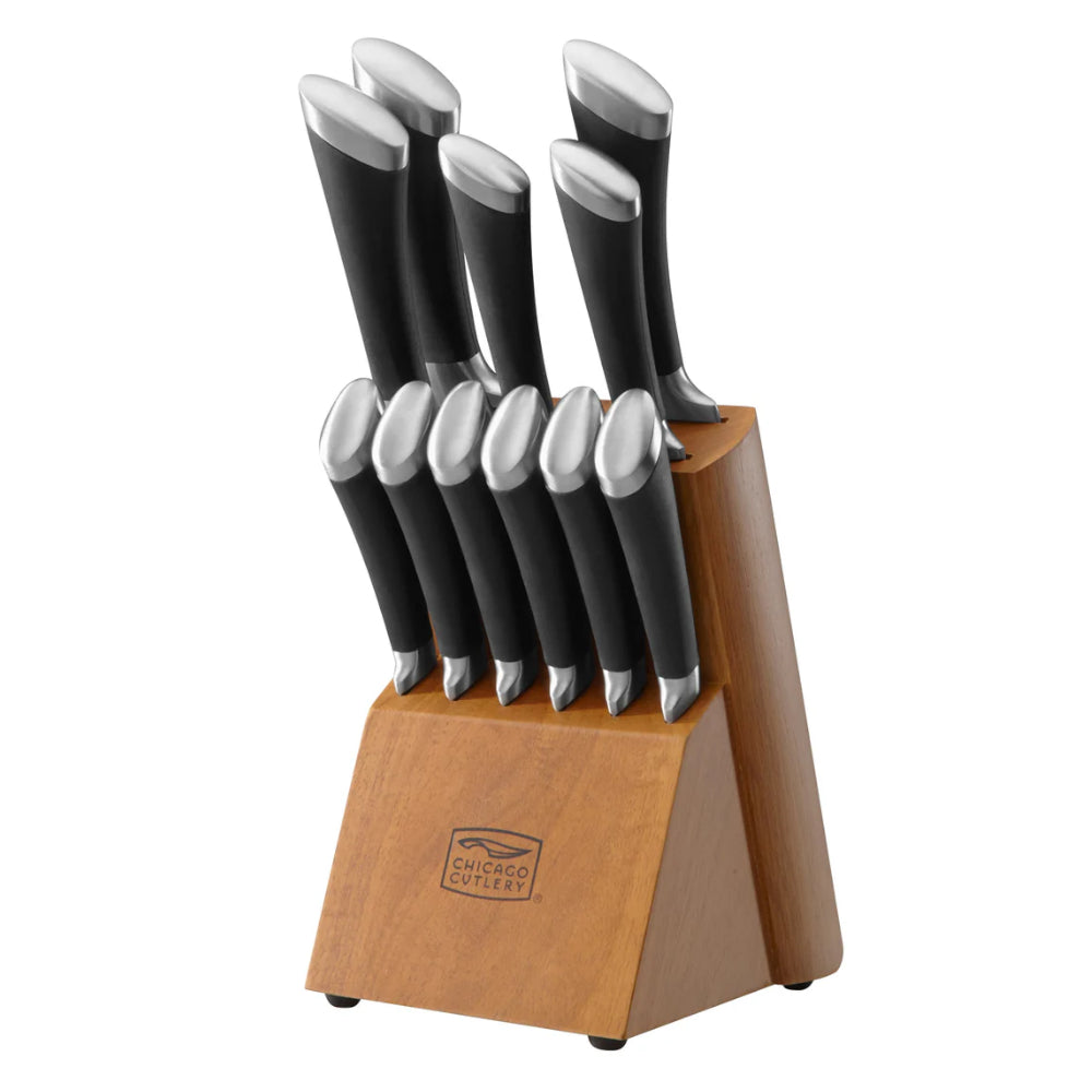 Set Cuchillos Fusion De 12 Pzs Chicago Cutlery3#Negro
