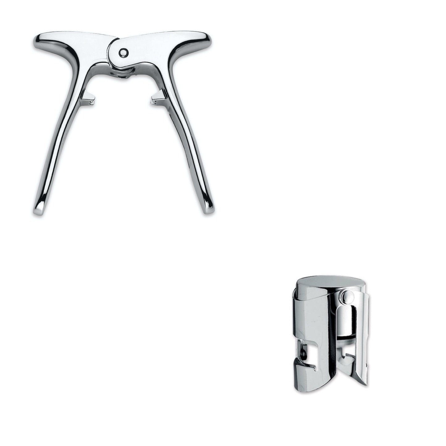 Set Tapa & Destapa Espumantes Y Champagne Ghidini3#acero