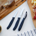 Set Cuchillos Mondadores Swiss Classic Pelador 3 Pzs Victorinox5#Negro