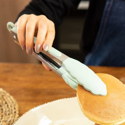 Set 12 Utensilios De Cocina Silicona Simplit3#Celeste