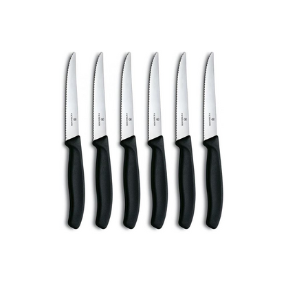 Juego Cuchillos Bistec Swiss Classic 6 Pzs 11 cm Victorinox2#Negro