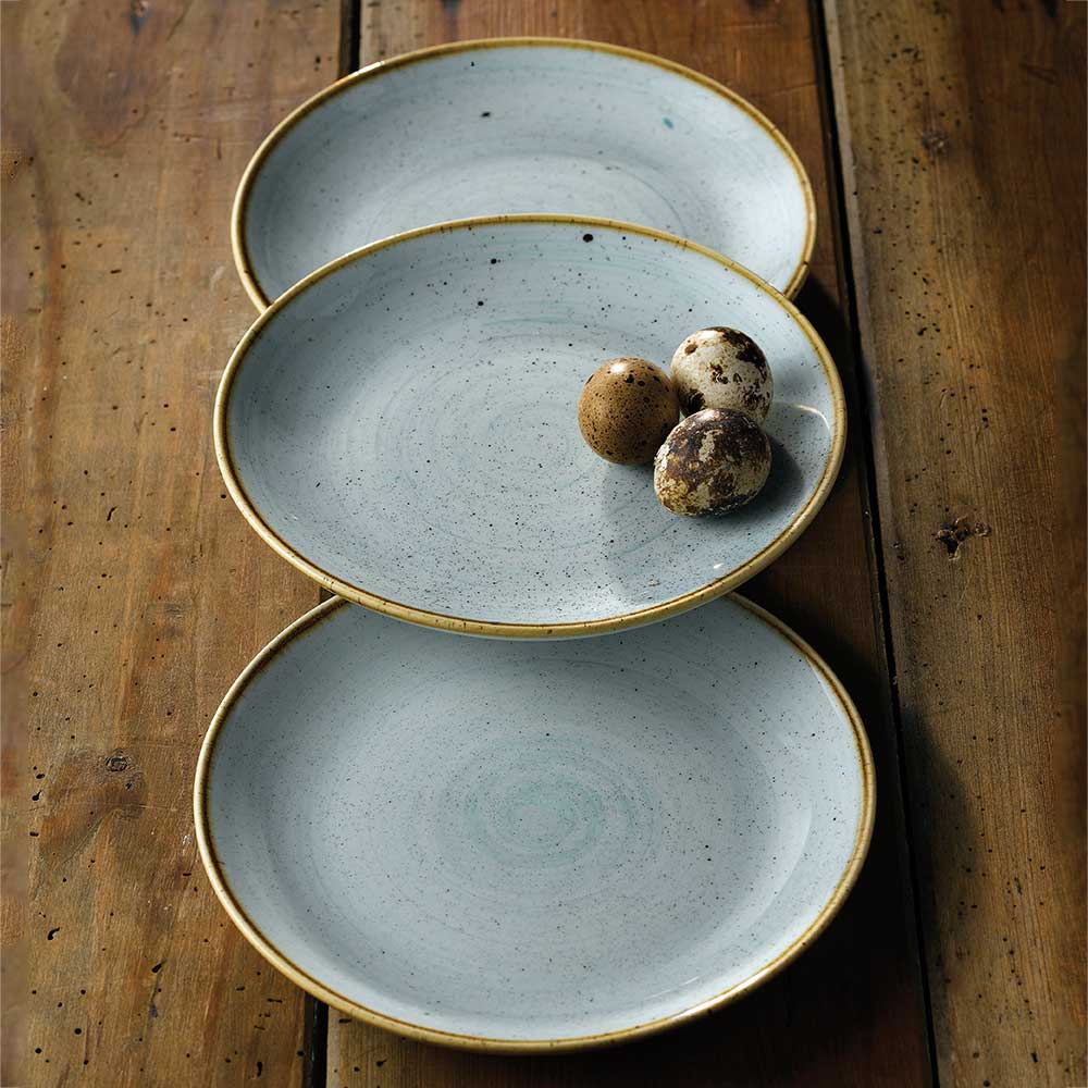 Plato Stonecast Duck Egg Azul 32 Cms Churchill