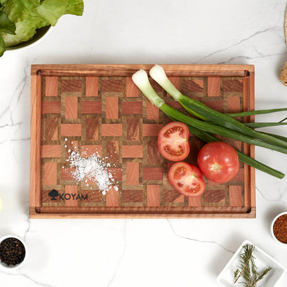 Tabla Cortar Tipo End Grain Madera Nativa Koyam1#Madera