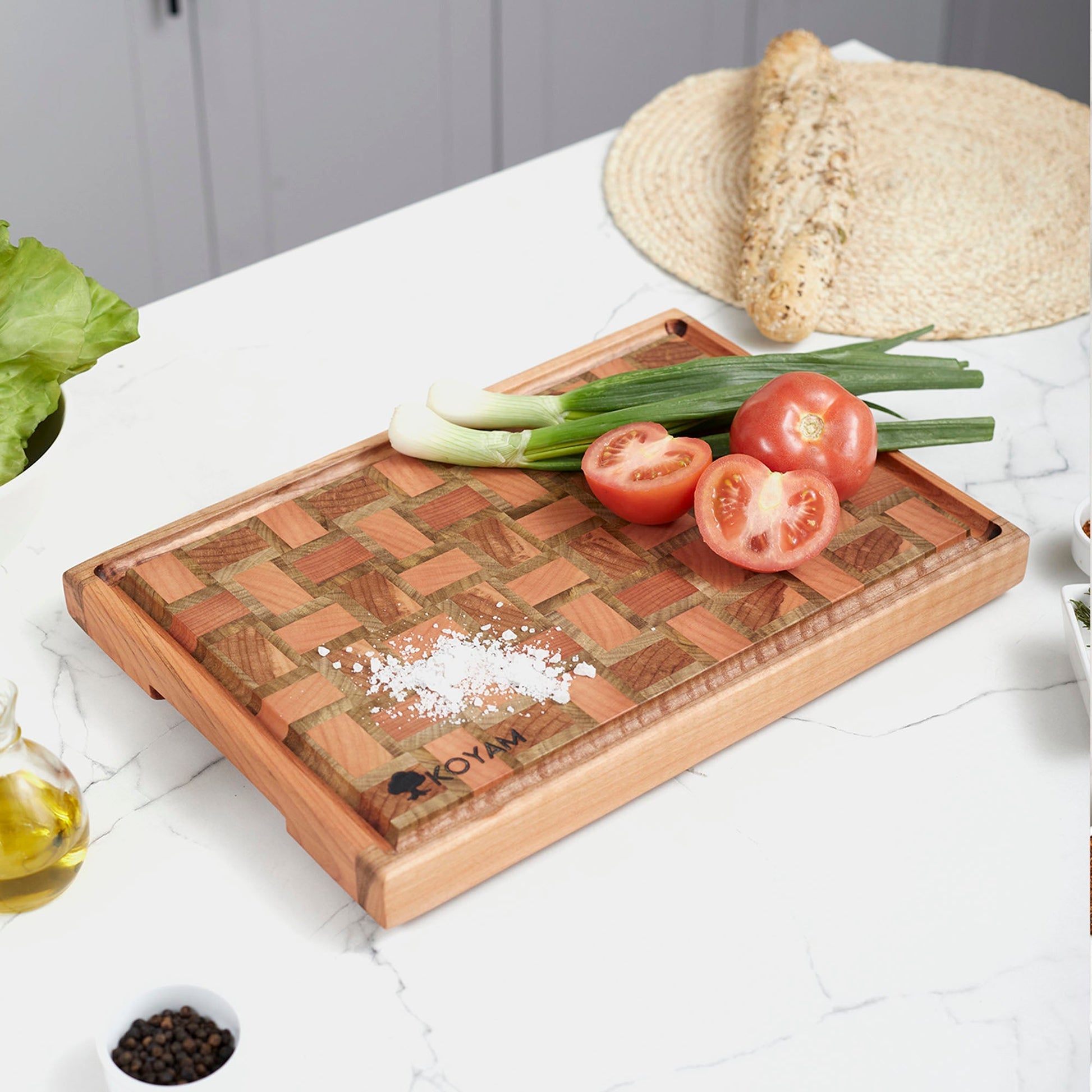 Tabla Cortar Tipo End Grain Madera Nativa Koyam2#Madera