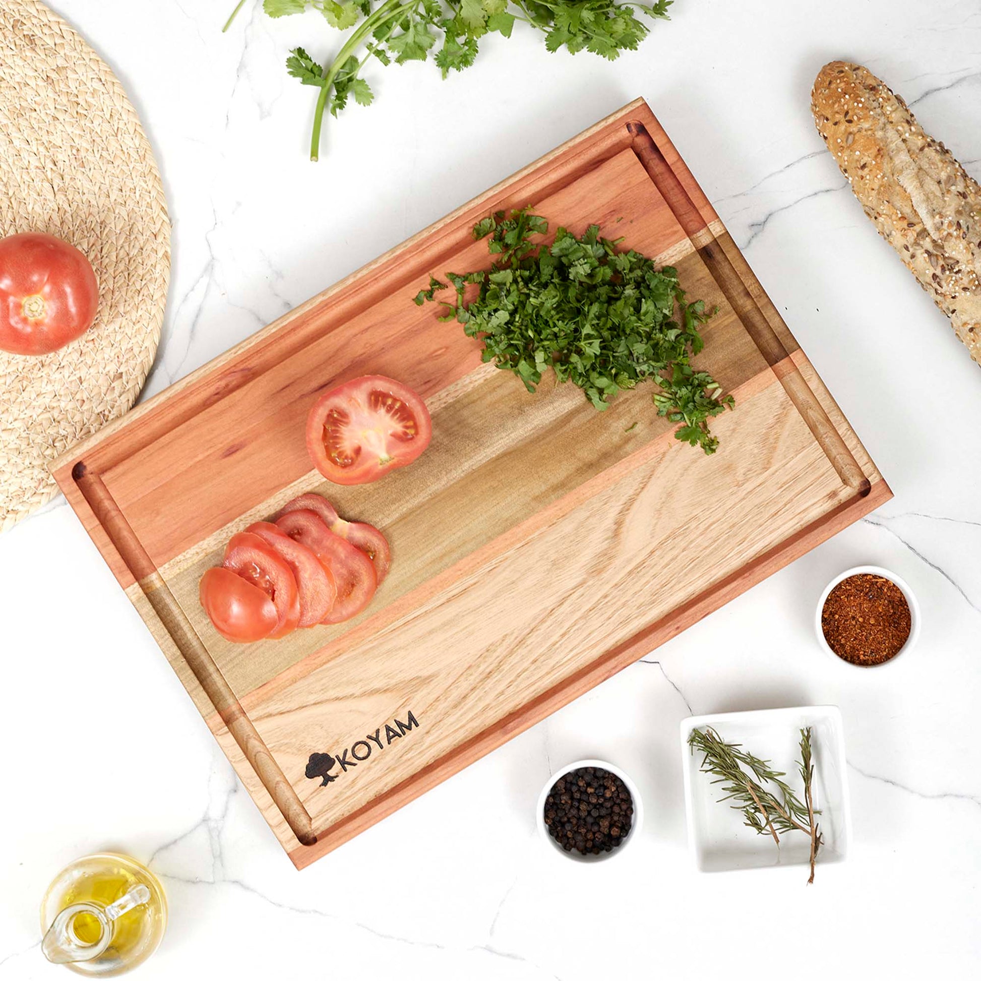 Tabla de Cortar Maderas Nativas Hecha a Mano Koyam1#madera