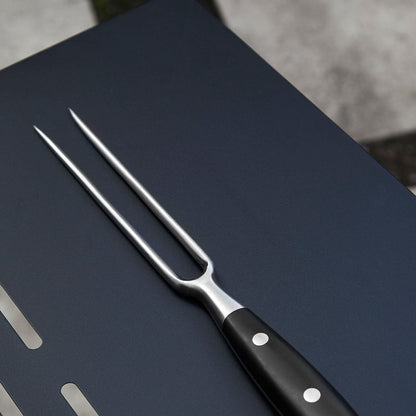 Tabla Parrillera + Cuchillo y Tenedor Bosca3#Madera