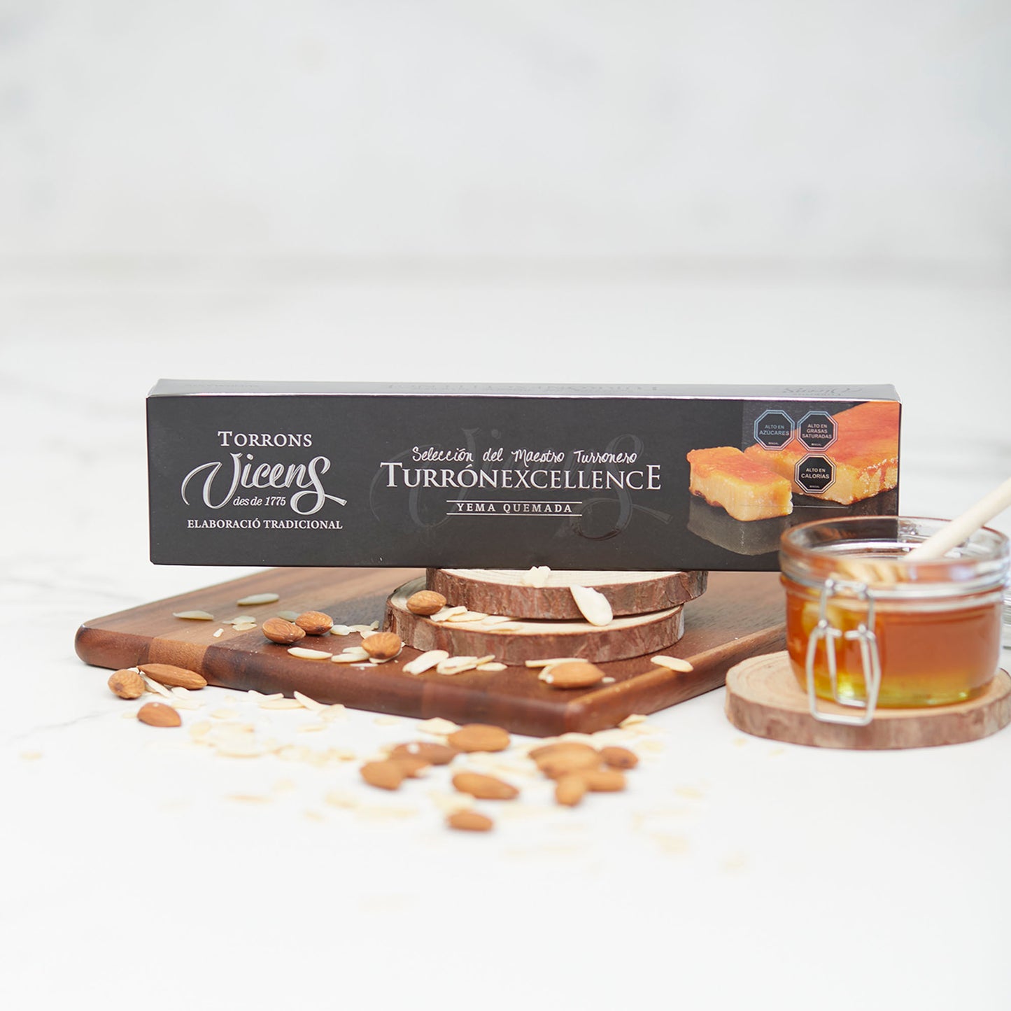 Turrón Duro Yema Quemada 300 Grs Vicens