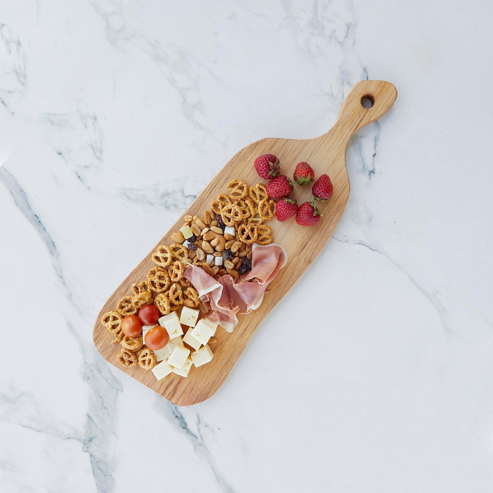 Tabla Madera Mango Aperitivo 45 Cm Milenaria Alerce1#Café