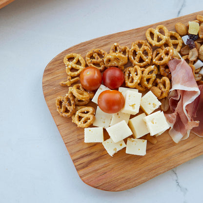 Tabla Madera Mango Aperitivo 45 Cm Milenaria Alerce2#Café