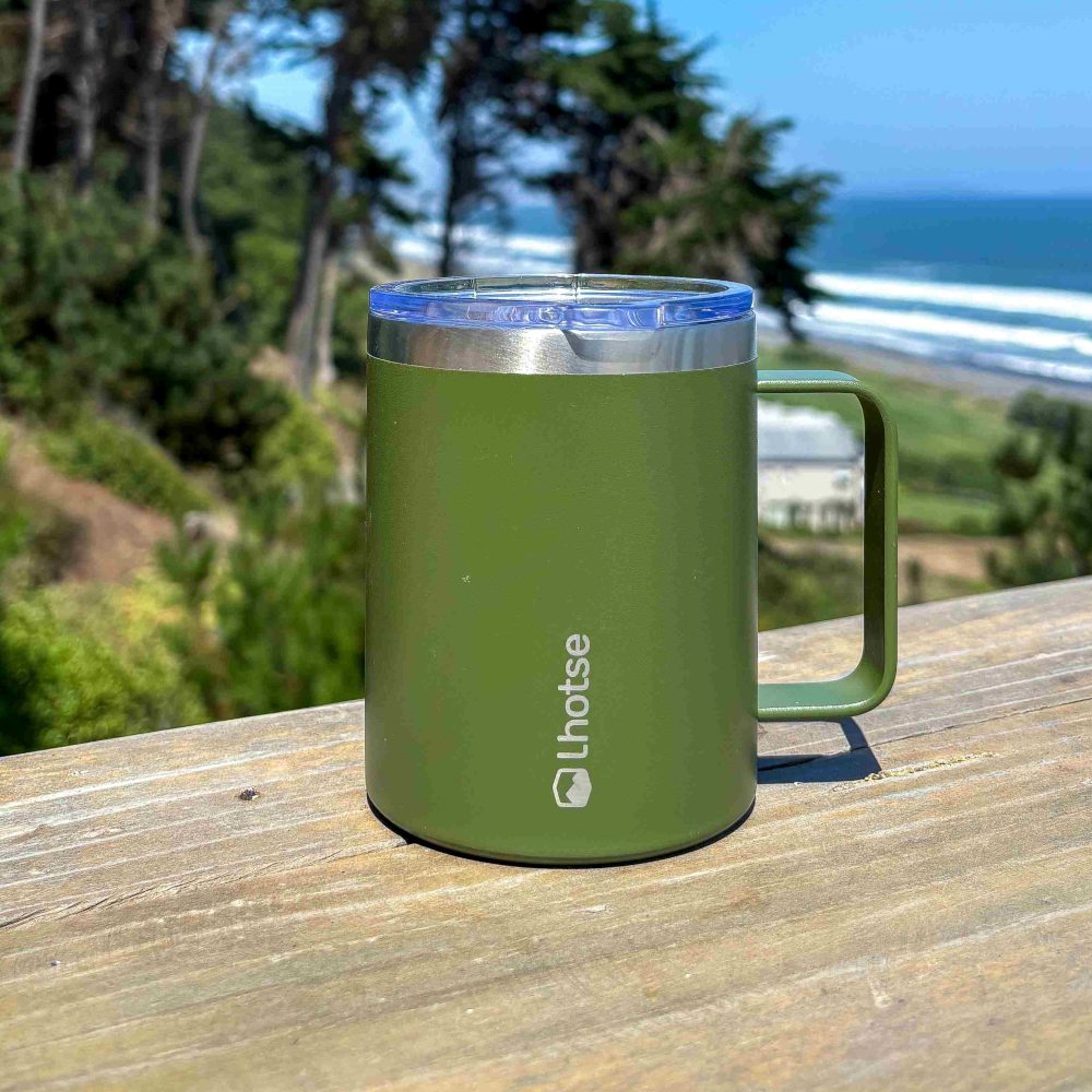 Taza Térmica Insulada Camping 350 Ml Lhotse2#Verde