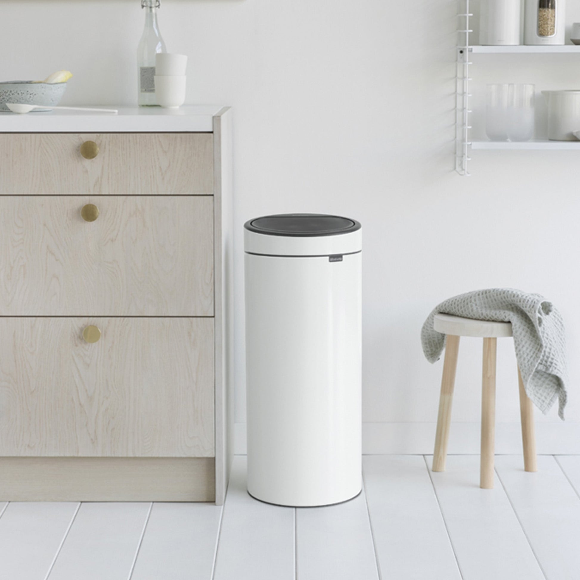 Basurero Touch New 30 Lts Brabantia9#Blanco