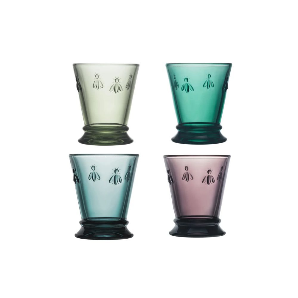 Set 4 Vasos Abeja Colores La Rochere3#Multicolor