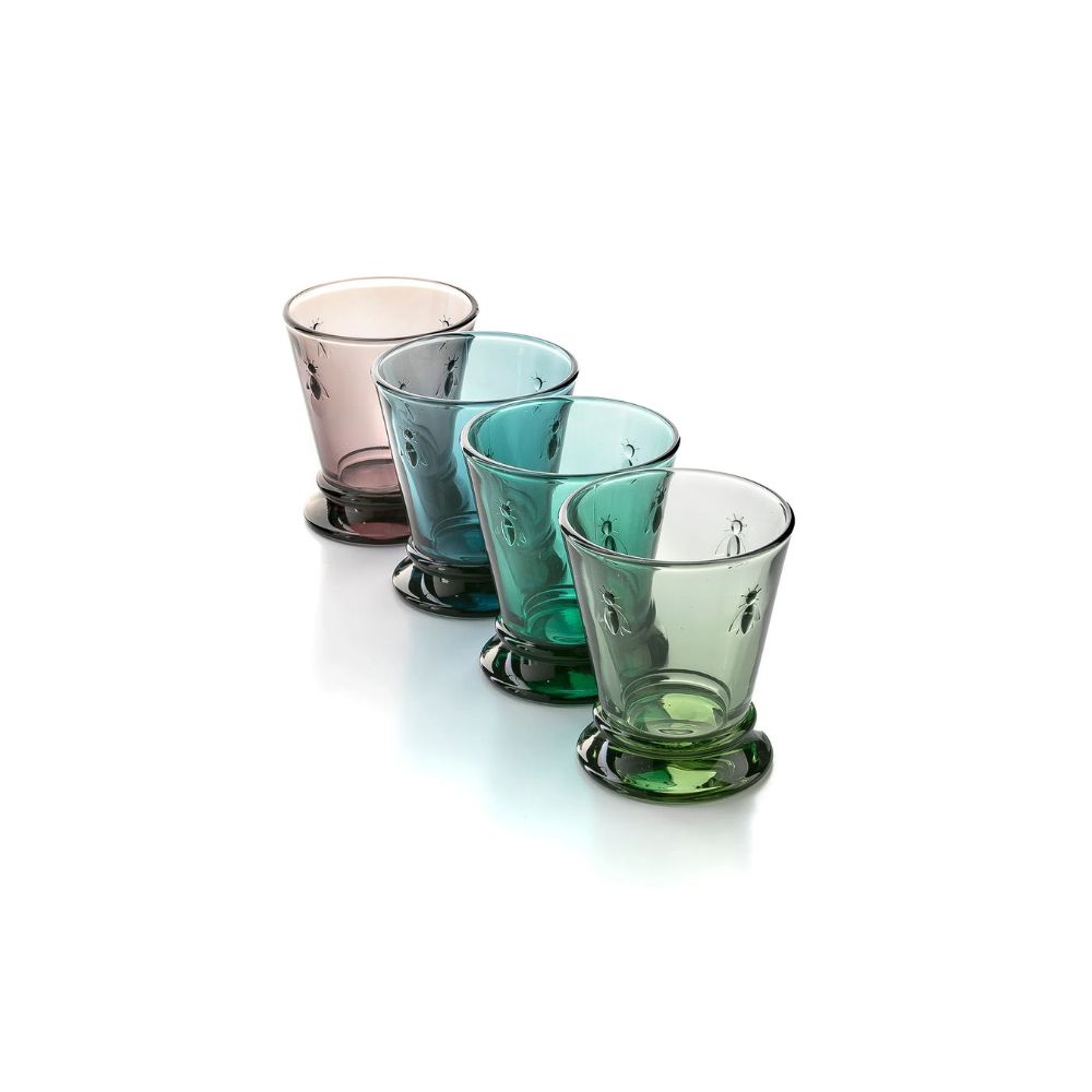 Set 4 Vasos Abeja Colores La Rochere2#Multicolor