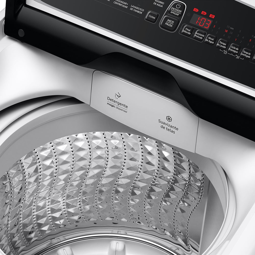 Lavadora de carga superior 17Kg con Dosificador Magic Dispenser7#Blanco