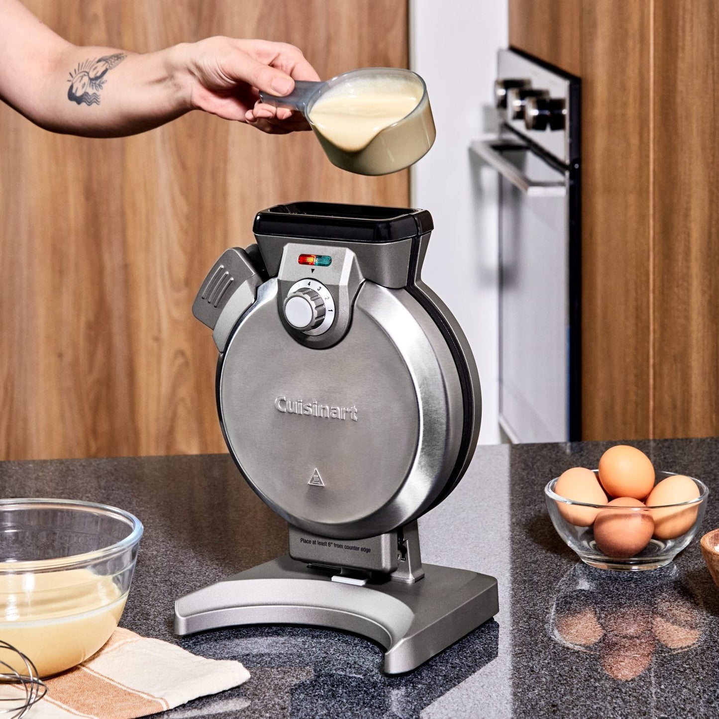 Wafflera Vertical Cuisinart®6#Plata