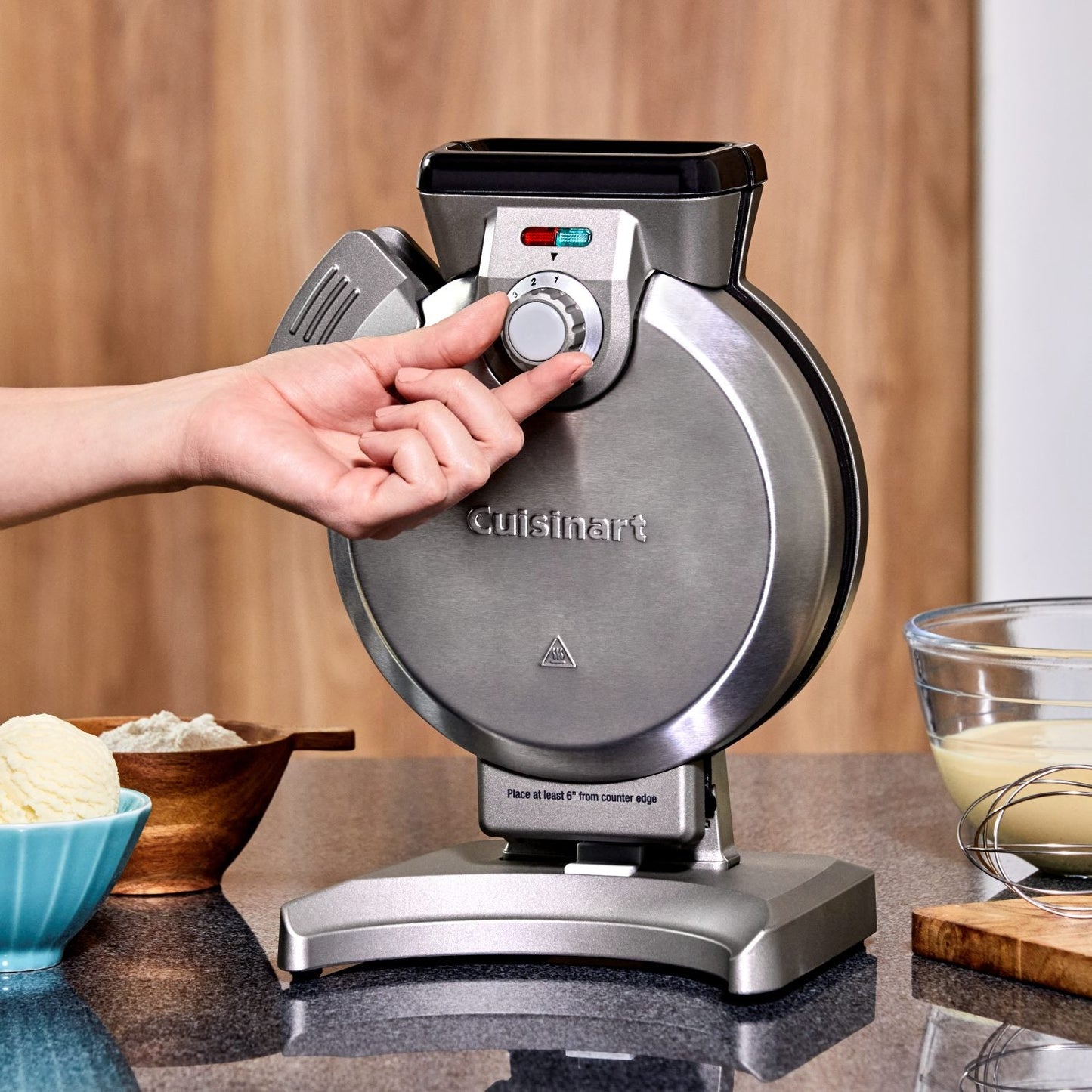 Wafflera Vertical Cuisinart®7#Plata