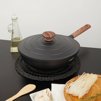 Wok Eco Nature Con Tapa 30 Cm Oroley1#Gris