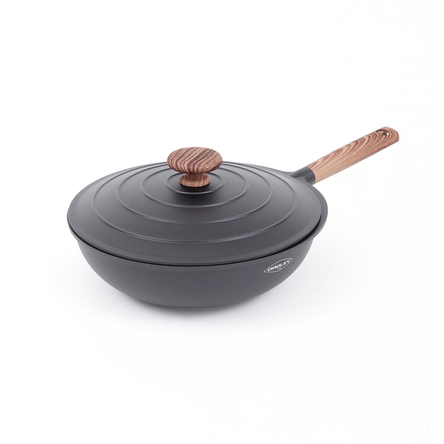 Wok Eco Nature Con Tapa 30 Cm Oroley9#Gris