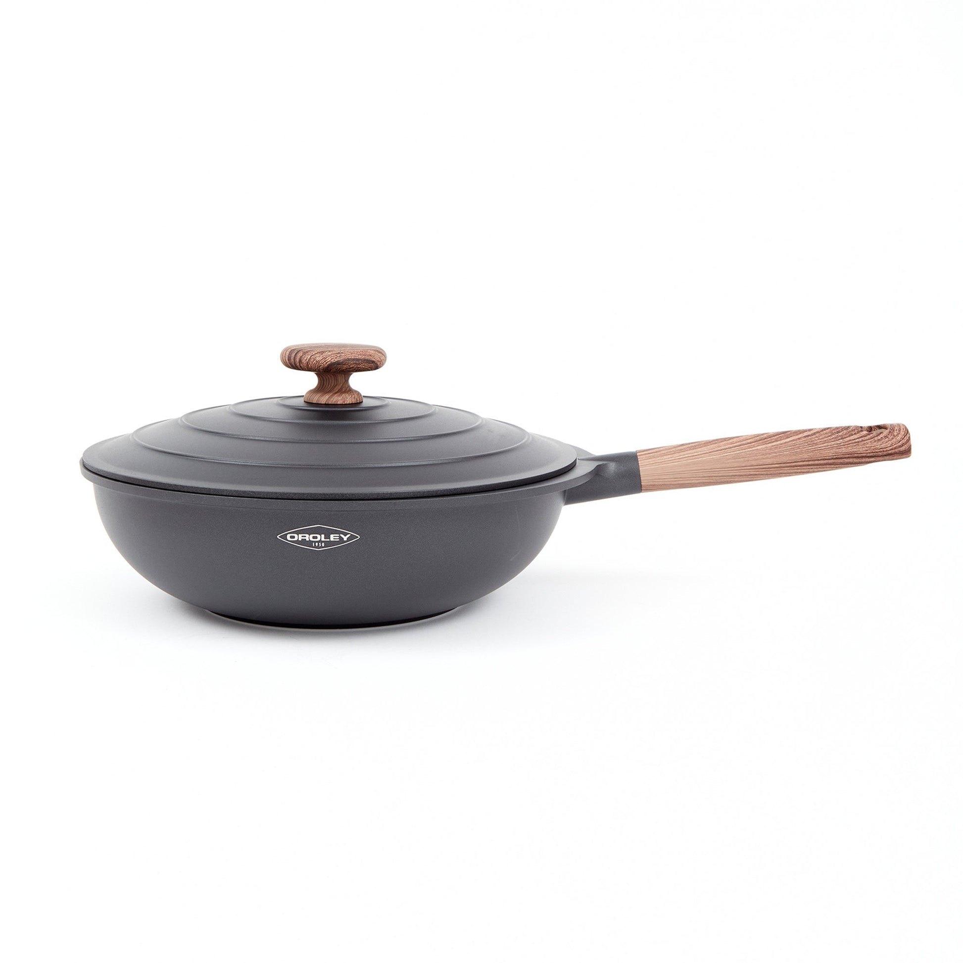 Wok Eco Nature Con Tapa 30 Cm Oroley8#Gris