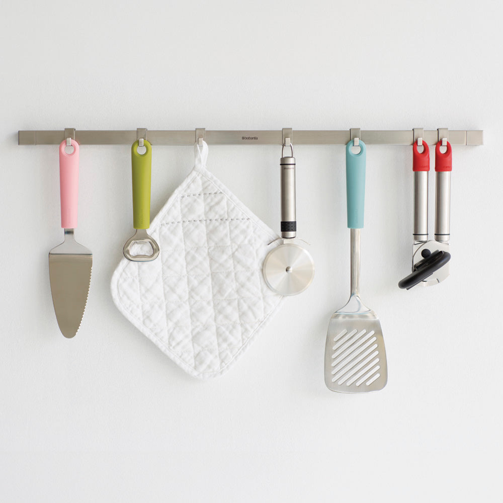 Barra 7 Ganchos Pared 60 Cm Brabantia1#Plateado