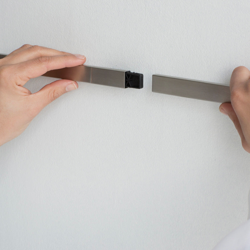 Barra 7 Ganchos Pared 60 Cm Brabantia4#Plateado