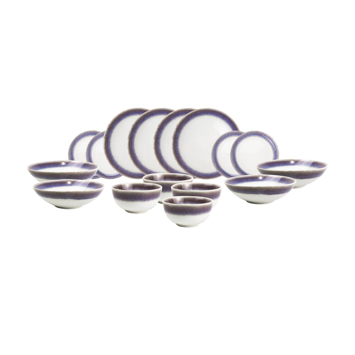 Juego de Loza Praga 16 Pzs Vajilla Cerámica Decoexpress3#Blanco