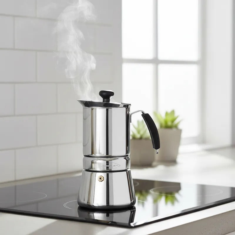 Cafetera Inducción Arges 9 Tazas Oroley1#Plateado