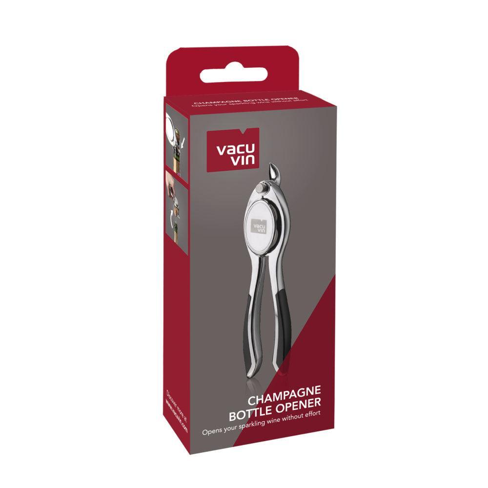 Abridor Todo-en-1 Botella Champagne VacuVin4#Gris