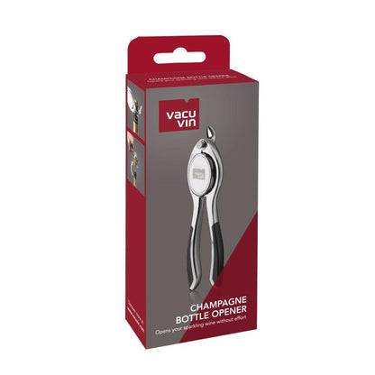 Abridor Todo-en-1 Botella Champagne VacuVin4#Gris
