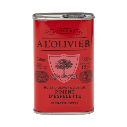Aceite de Oliva Extra Virgen con Pimiento de Espelette 250 ml Al 'Olivier