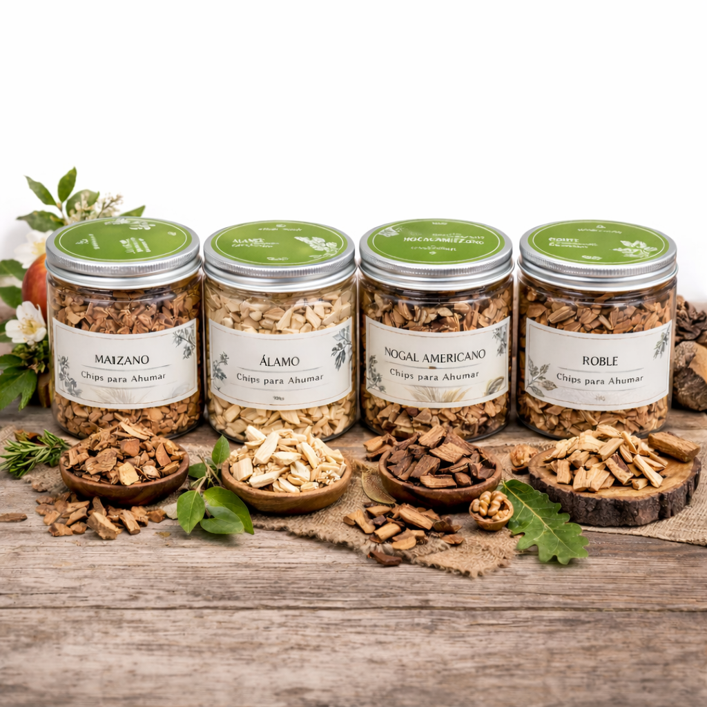 Ahumador y sellador al vacio Nebula + Set de chips para ahumador 4 sabores Simple Cook-Kits de Cocción