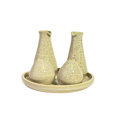 Alcuza Cerámica Gres 5 Pzs Beige Bohemik3#Beige