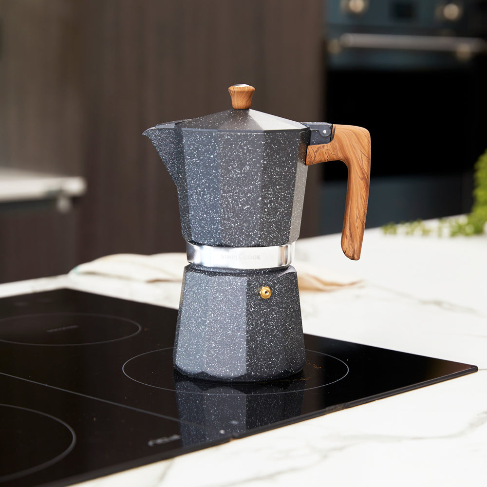 Cafetera Italiana Volterra 9 Tazas Café Intenso Simple Cook