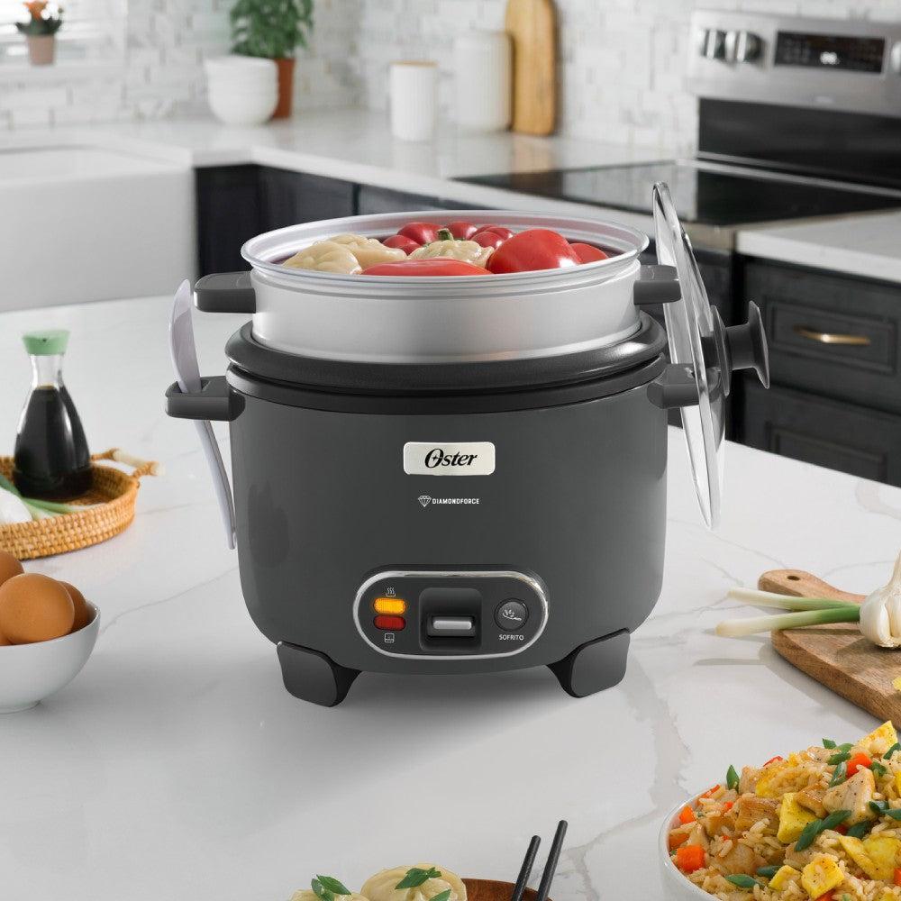 Arrocera 3 En 1 Diamond Force 12 Tazas CKSTRC12DFSKE Oster5#Gris