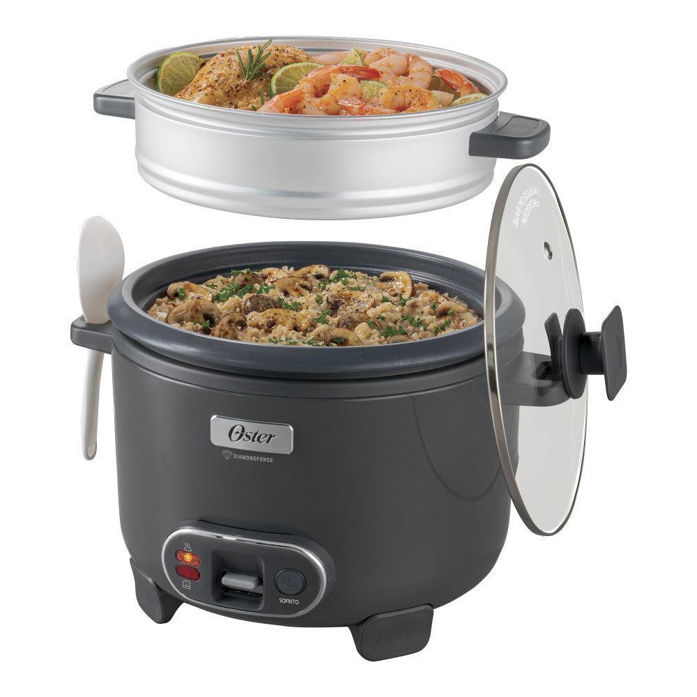 Arrocera 3 En 1 Diamond Force 12 Tazas CKSTRC12DFSKE Oster7#Gris