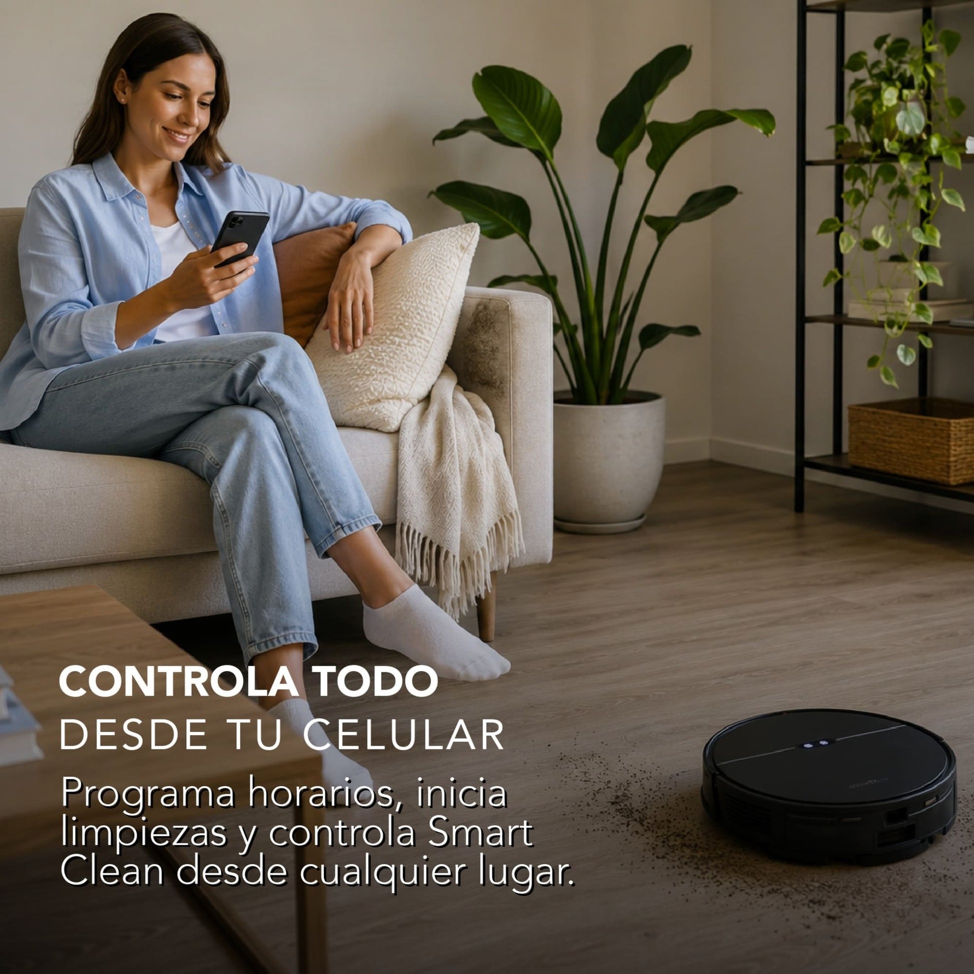 Aspiradora Robot y Trapeadora Mouvair Smart Clean-Aspiradoras Robot