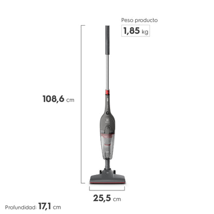 Aspiradora Vertical con Cable 700W 2 en 1 con Filtro HEPA STK15 Electrolux3#Gris