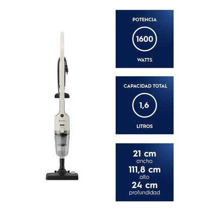Aspiradora Vertical con Cable Electrolux 1600W 2 en 1 con Filtro HEPA STK24-Aspiradoras de arrastre