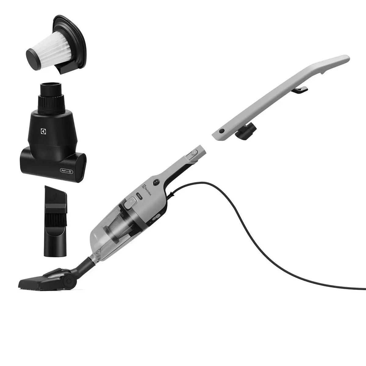 Aspiradora Vertical con Cable Electrolux 1800W 2 en 1 con Filtro HEPA STK26-Aspiradoras de arrastre