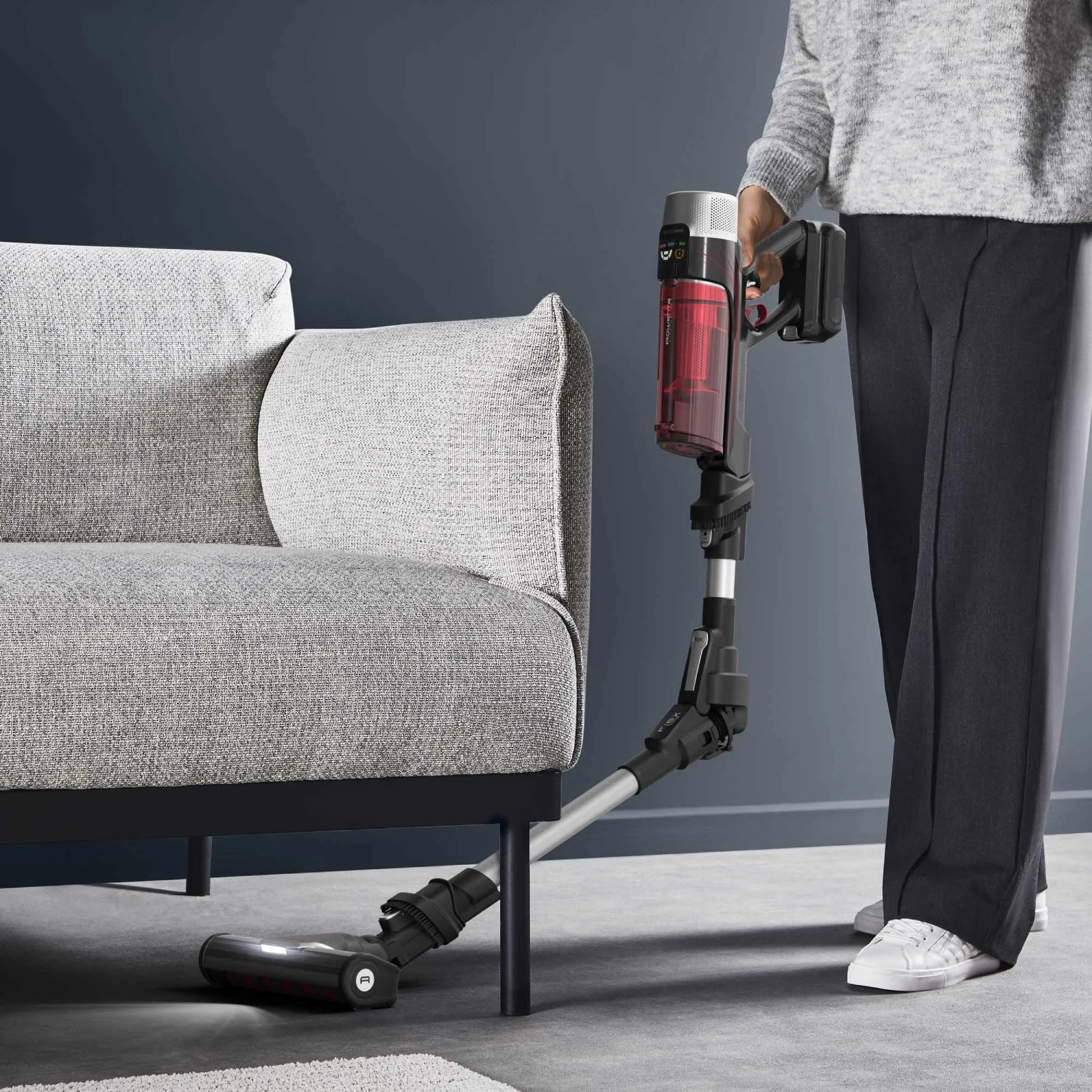 Aspiradora Vertical X-FORCE FLEX 9.60 100AW Animal Parquet Rowenta1#Rojo