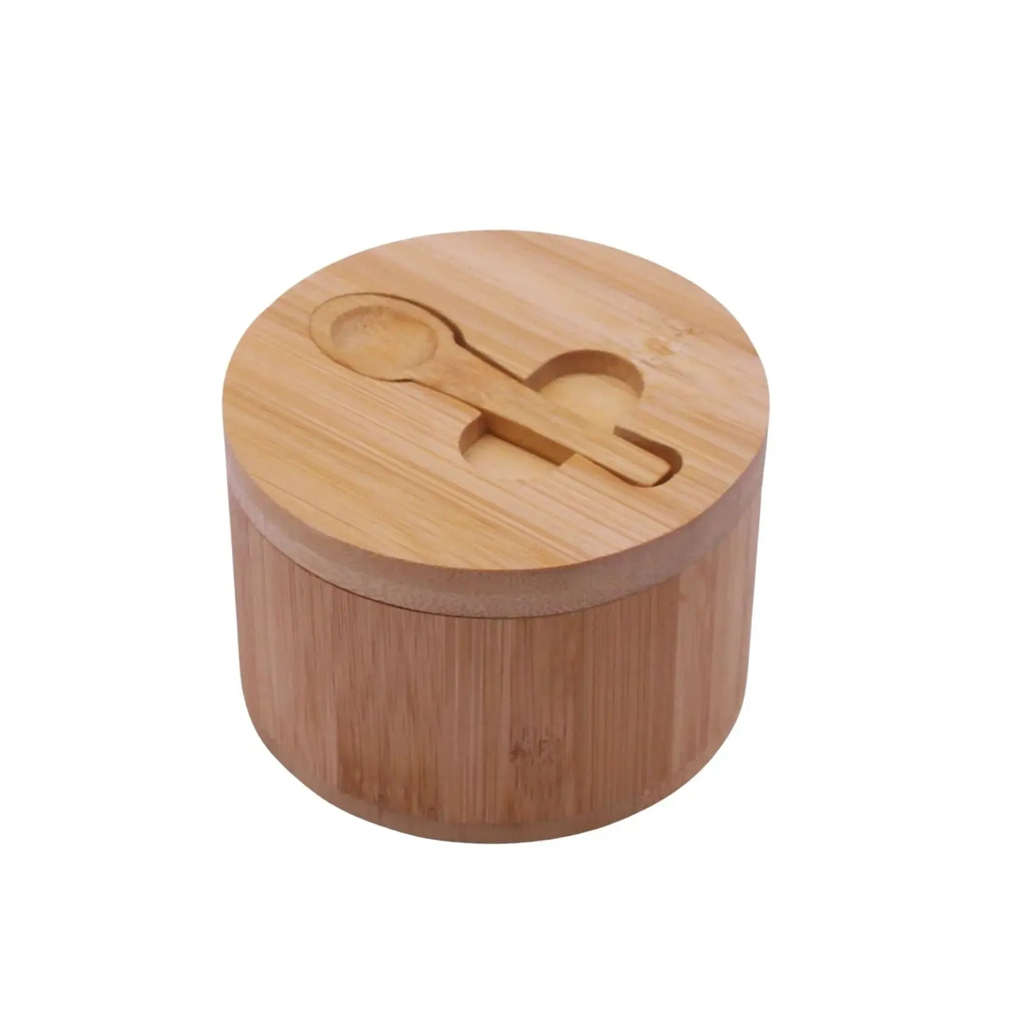 Azucarero/Salero Bamboo con Cuchara 12 cm-Accesorios de Cocina