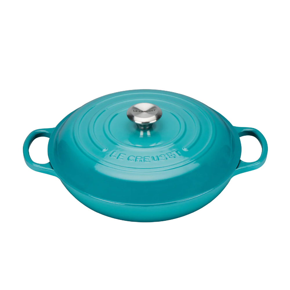 Cacerola Baja Azul Caribe 30 Cm Le Creuset2#Azul