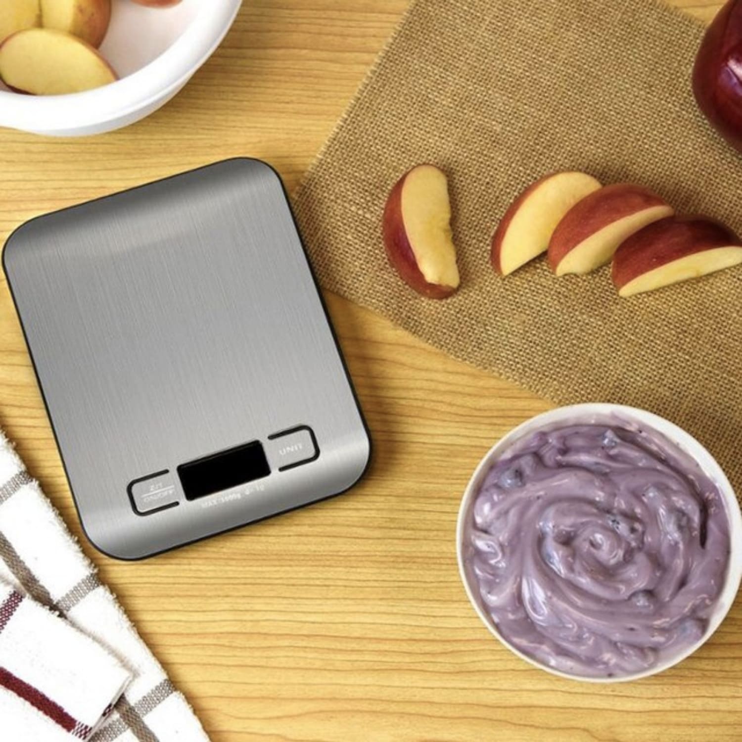 Balanza Digital De Acero 5 Kg Santú Home & Deco4#Acero